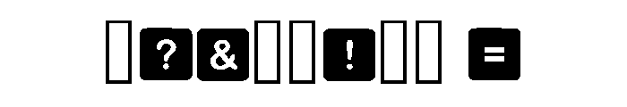 Crossword Puzzle Regular Font OTHER CHARS