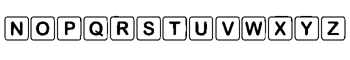 Crossword Puzzle Regular Font LOWERCASE