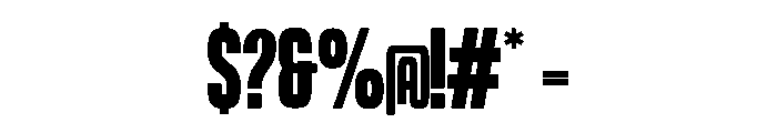 Crouton Regular Font OTHER CHARS