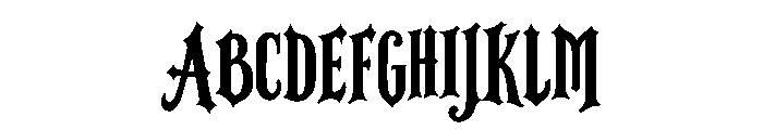 Crovane Font UPPERCASE