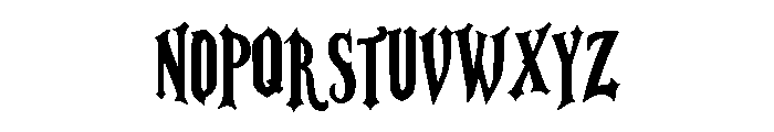 Crovane Font UPPERCASE