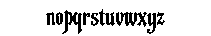 Crovane Font LOWERCASE