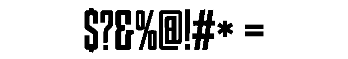 Crovast Font OTHER CHARS