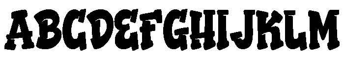 Crow Zero Regular Font UPPERCASE