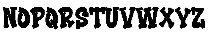 Crow Zero Regular Font UPPERCASE