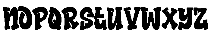 Crow Zero Regular Font LOWERCASE
