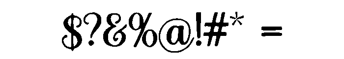 Crowberry Font OTHER CHARS