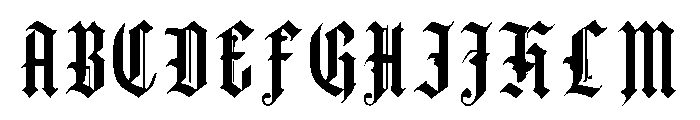 Crowhallow Font UPPERCASE
