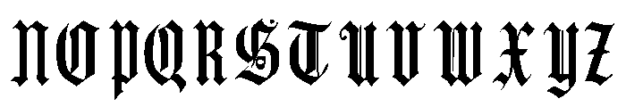 Crowhallow Font UPPERCASE