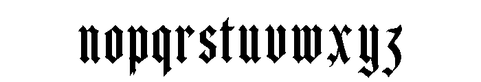 Crowhallow Font LOWERCASE