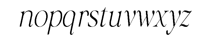 Crown Monarch Italic Font LOWERCASE