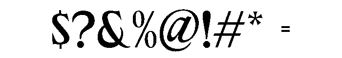 CrownGrimward Font OTHER CHARS