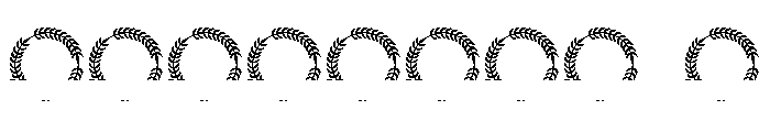 Crowned Laurel Split Monogram Font OTHER CHARS