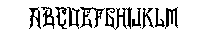 Crownhold Gothic Font UPPERCASE