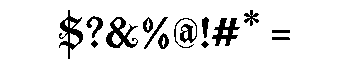 Crownspire Regular Font OTHER CHARS