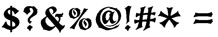 Crowveil Regular Font OTHER CHARS