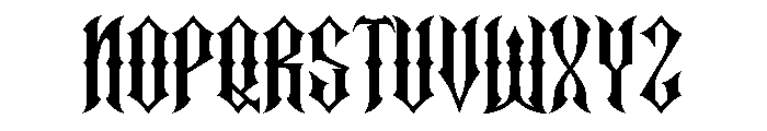 Crucifer Font LOWERCASE