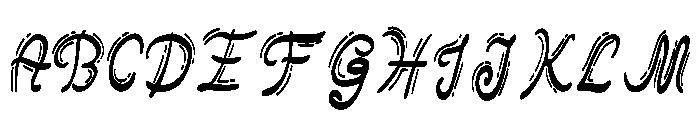Crumble Handwritten Regular Font UPPERCASE