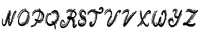 Crumble Handwritten Regular Font UPPERCASE