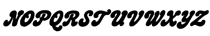 Crumbly Twinkles  Bold Italic Font UPPERCASE