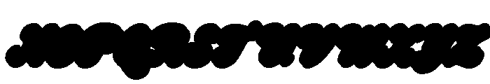 Crumbly Twinkles Extrude Italic Font UPPERCASE