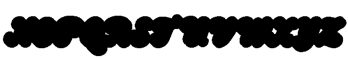 Crumbly Twinkles Extrude Font UPPERCASE