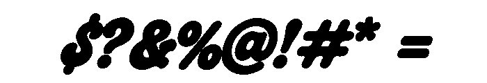 Crumbly Twinkles  Heavy Italic Font OTHER CHARS