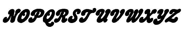 Crumbly Twinkles  Heavy Italic Font UPPERCASE