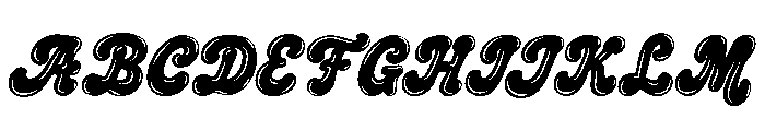 Crumbly Twinkles  Heavy Shine Font UPPERCASE
