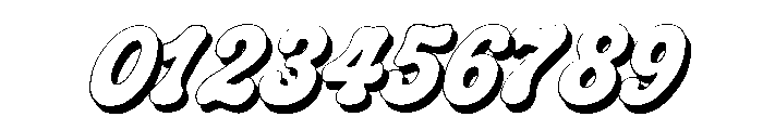 Crumbly Twinkles  RegularShadow Italic Font OTHER CHARS