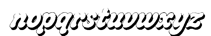 Crumbly Twinkles  RegularShadow Italic Font LOWERCASE