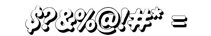 Crumbly Twinkles  RegularShadow Font OTHER CHARS