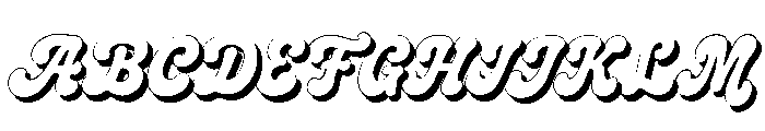 Crumbly Twinkles  RegularShadow Font UPPERCASE