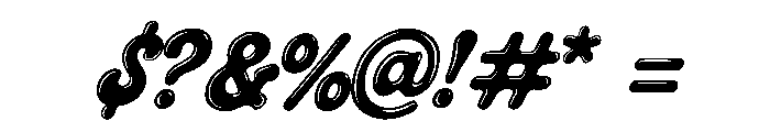 Crumbly Twinkles  Shine Italic Font OTHER CHARS