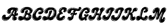 Crumbly Twinkles  Shine Font UPPERCASE