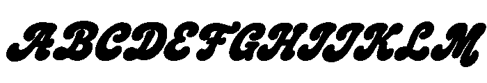 CrumblyTwinkles-HeavyItalic Font UPPERCASE