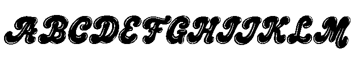 CrumblyTwinkles-HeavyShine Font UPPERCASE