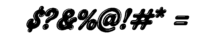 CrumblyTwinkles-HeavyShineItali Font OTHER CHARS