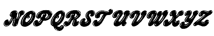 CrumblyTwinkles-HeavyShineItali Font UPPERCASE