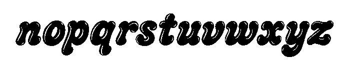 CrumblyTwinkles-HeavyShine Font LOWERCASE
