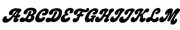CrumblyTwinkles-Italic Font UPPERCASE