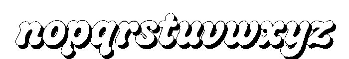 CrumblyTwinkles-RegularShadow Font LOWERCASE