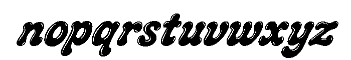 CrumblyTwinkles-ShineItalic Font LOWERCASE