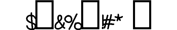 Crumplemark Medium Font OTHER CHARS