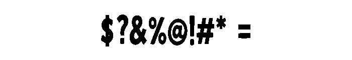 Crunchy Fun Font OTHER CHARS