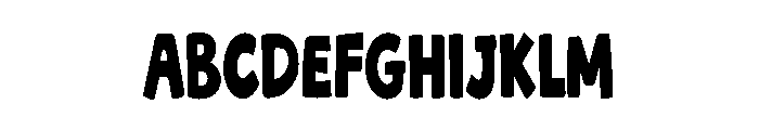 Crunchy Fun Font UPPERCASE