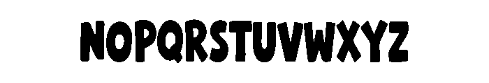Crunchy Fun Font UPPERCASE