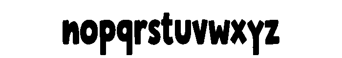 Crunchy Fun Font LOWERCASE