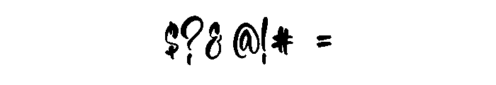 Crushyn Font OTHER CHARS