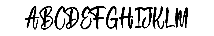 Crushyn Font UPPERCASE